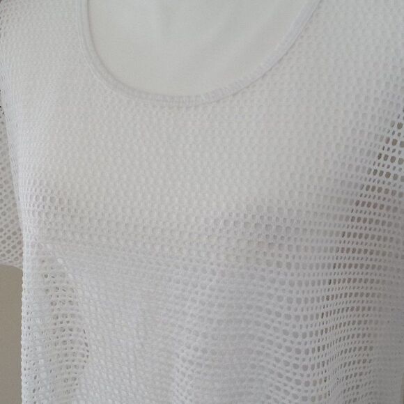 Women's Swimsuit Cover-Up Dress, ROAMAN'S SWIM (Size M / 14-16) WHITE - Picture 5 of 7